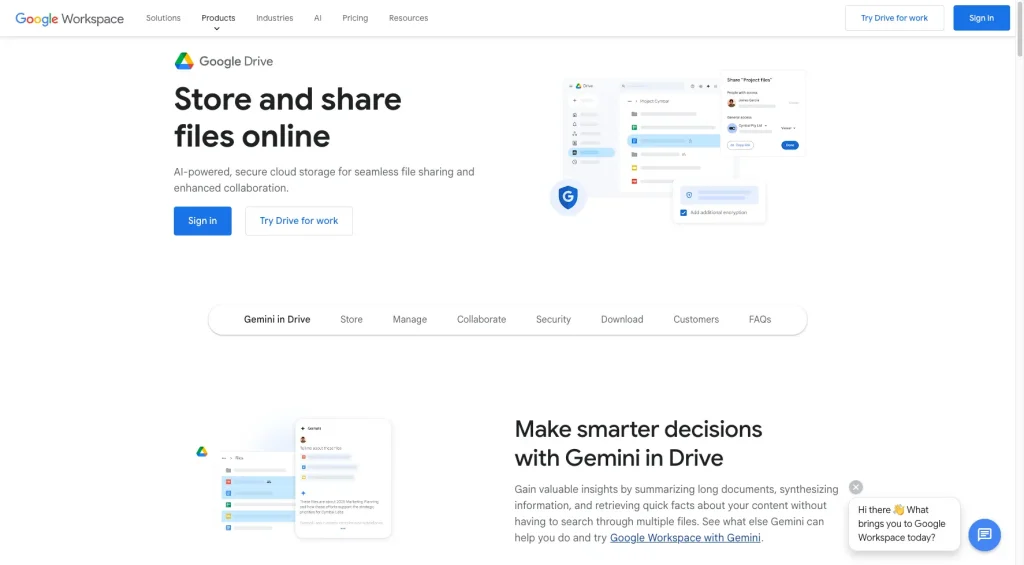 google drive share files online with secure cloud storage google workspace