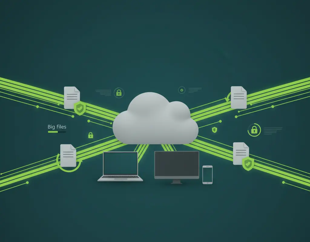 Share large files securely with SendMega